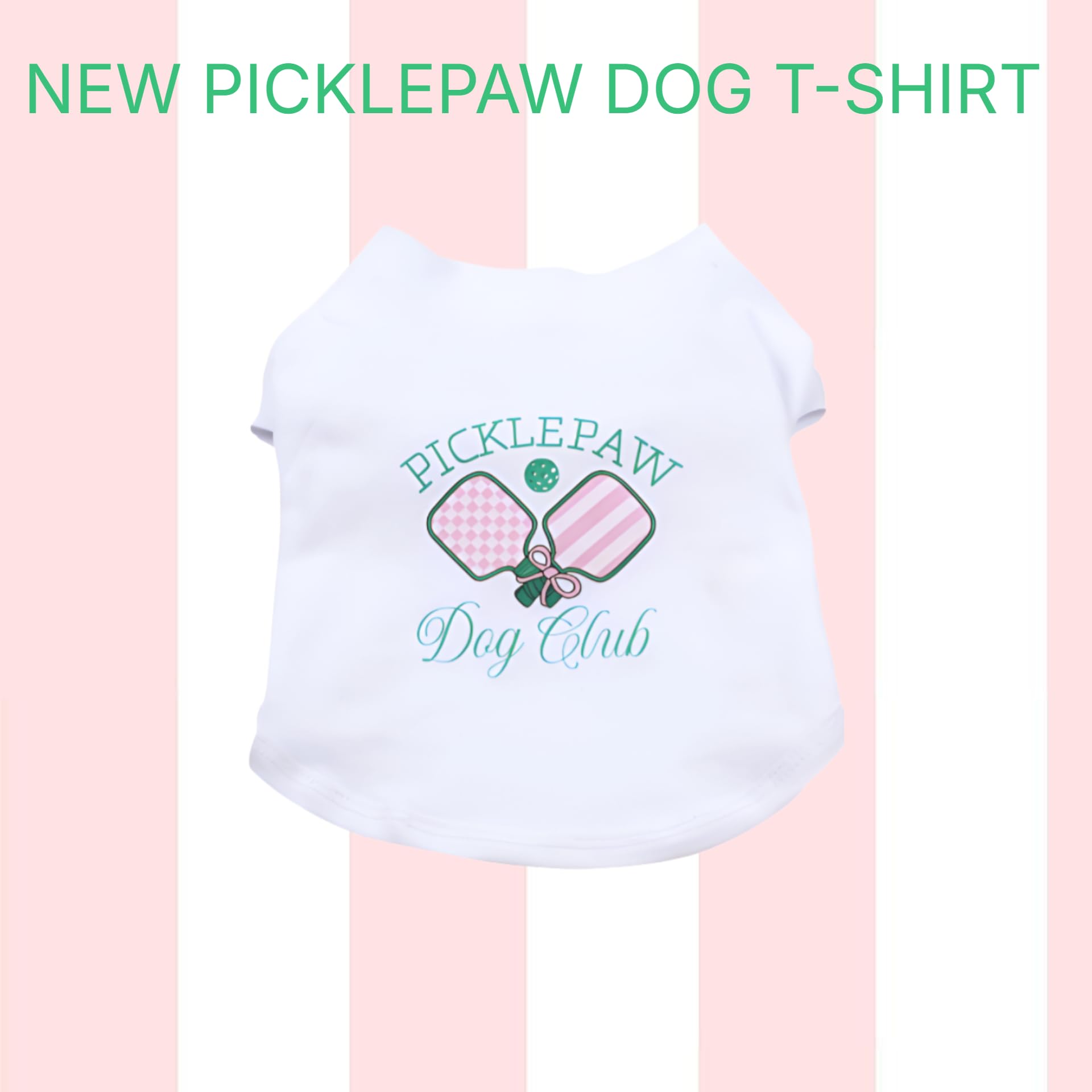 Dog T-Shirt Tee Clothes Vest Lightweight Stretchy Soft Cool Breathable Puppy (Picklepaw, Large)